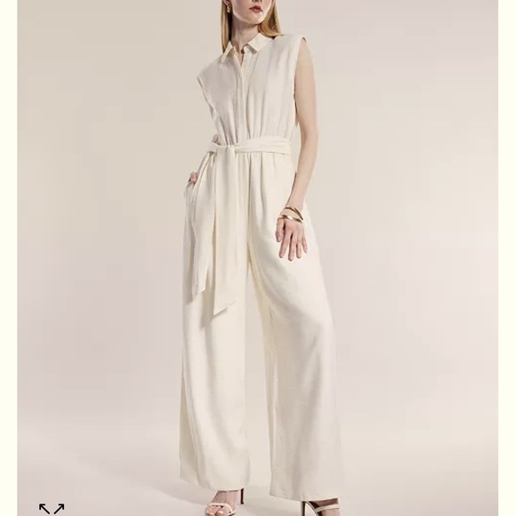 BCBG Pants - BCBG NEW YORK
Women's Wide-Leg Sleeveless Jumpsuit